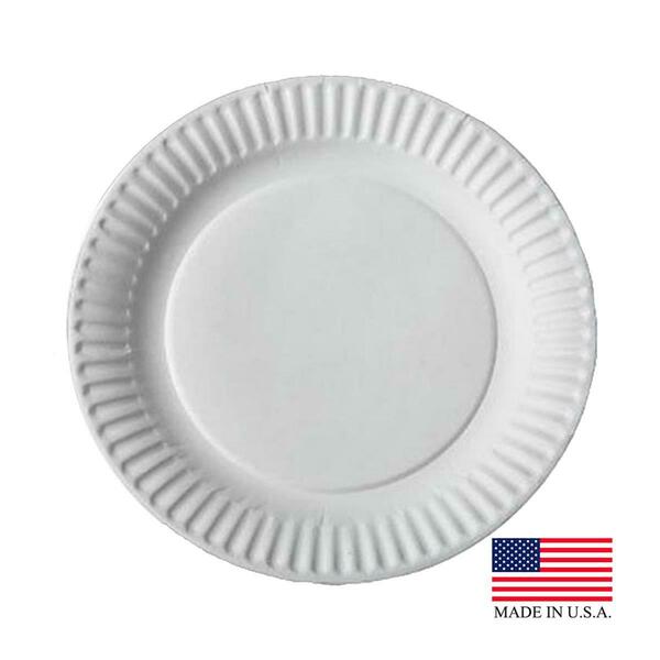 Aspen Products 12100-5-43004 PEC 9 in. Uncoated Paper Plate, 1200PK 12100-5/43004  (PEC)